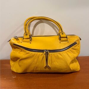 Coccinelle Yellow Leather Handbag